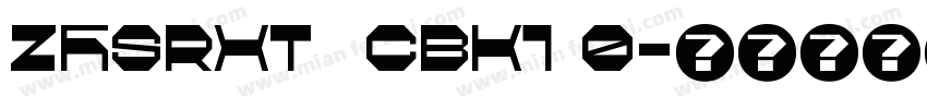 ZHSRXT  CBK1 0字体转换